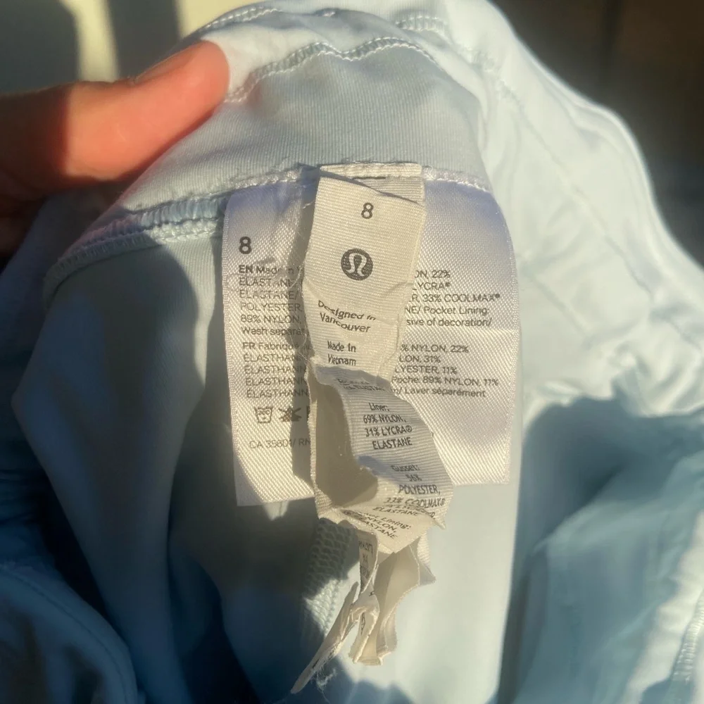 NWOT Rare lululemon high-rise hr side slit tennis skirt high rise powder wrap - Picture 5 of 6